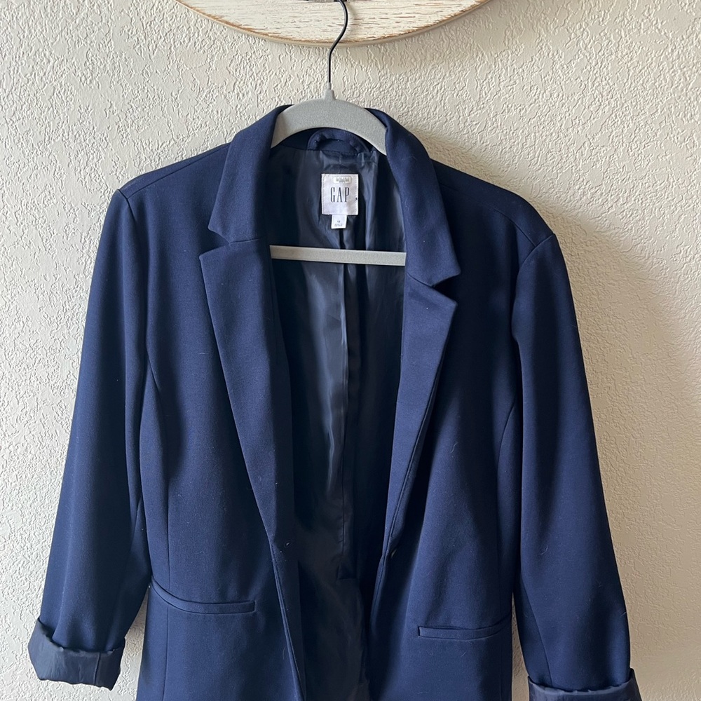 GAP Women's Navy Blazer Jacket